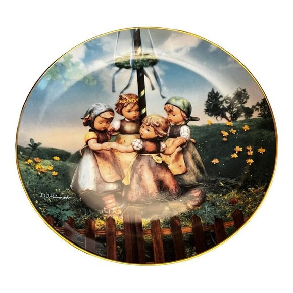 Danbury Mint Hummel "Maypole" May Collector‎ Plate new - Picture 1 of 5